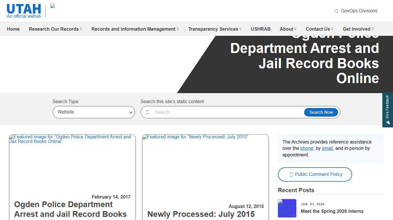 Mug shots Utah Division of Archives and Records Service